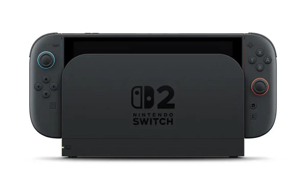 nintendo switch 2 in docked mode with tv output
