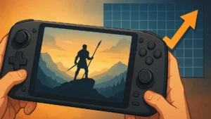 PC gaming handheld market growth chart showing 2025 projections and industry trends
