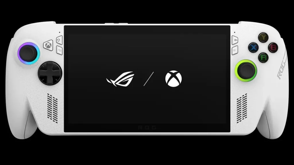 ROG Xbox Ally specs base model white handheld gaming PC