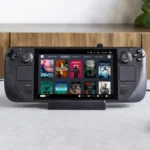 Connect Steam Deck to TV using docking station with gaming library