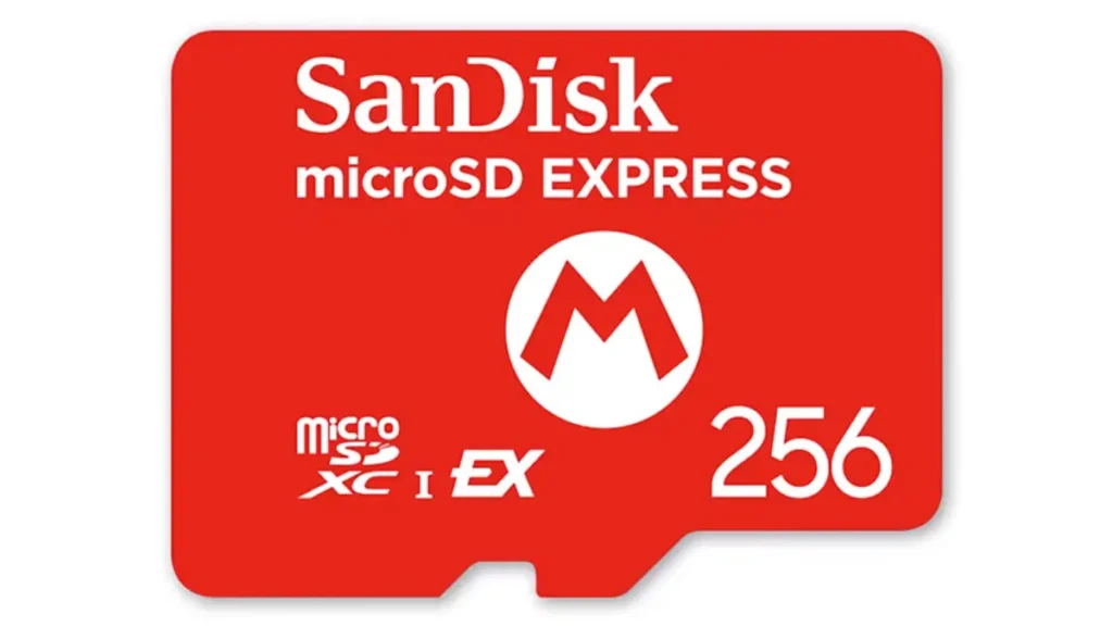 SanDisk licensed MicroSD Express 256GB card officially made for Nintendo Switch 2