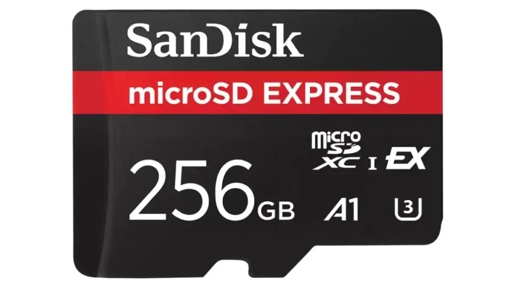 SanDisk microSD Express 256GB non-licensed card with 880MB/s read speeds