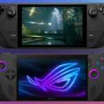 Steam Deck OLED and ROG Ally X side by side comparison highlighting differences in Steam Deck vs ROG Ally debate