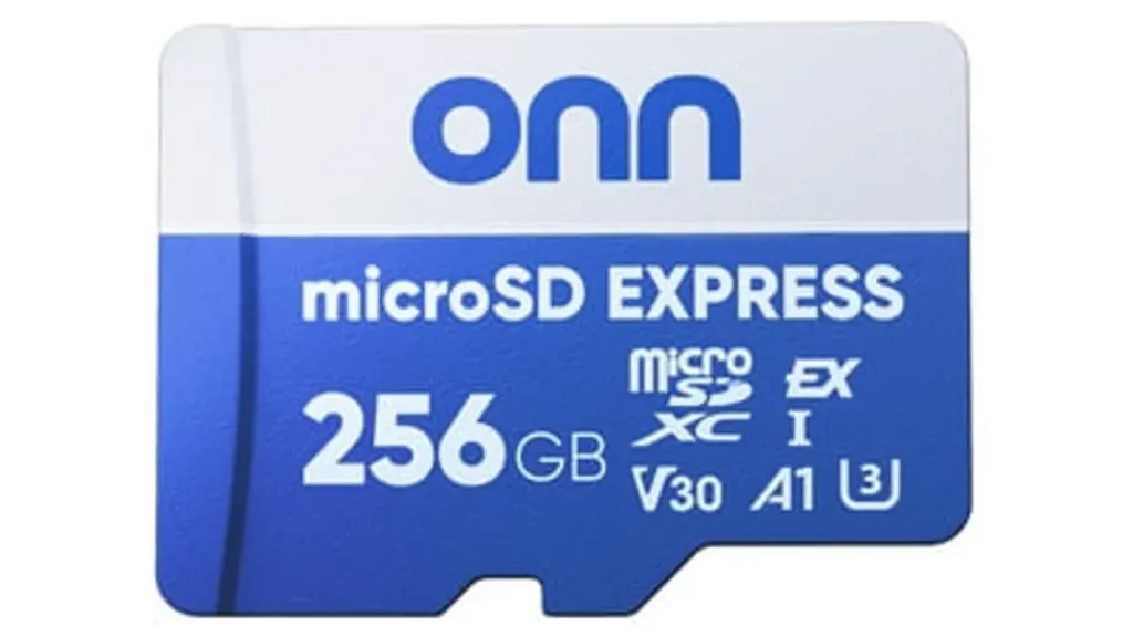 Walmart Onn microSD Express 256GB card, budget-friendly option at $36